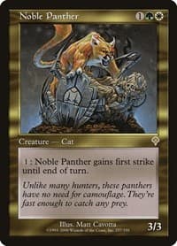 Noble Panther - Invasion - Magic: The Gathering card