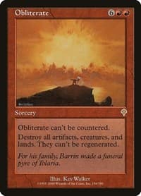 Obliterate - Invasion - Magic: The Gathering card