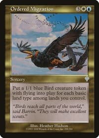 Ordered Migration - Invasion - Magic: The Gathering card