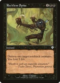 Reckless Spite - Invasion - Magic: The Gathering card