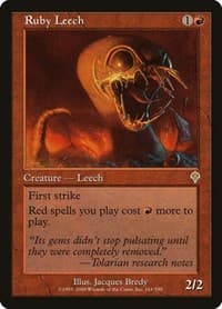Ruby Leech - Invasion - Magic: The Gathering card
