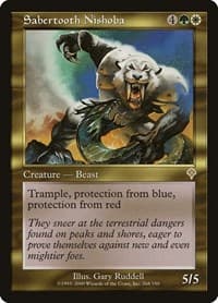 Sabertooth Nishoba - Invasion - Magic: The Gathering card