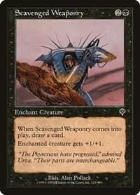 Scavenged Weaponry - Invasion - Magic: The Gathering card