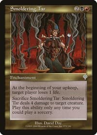 Smoldering Tar - Invasion - Magic: The Gathering card