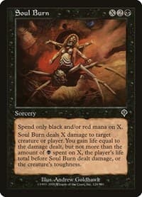 Soul Burn - Invasion - Magic: The Gathering card