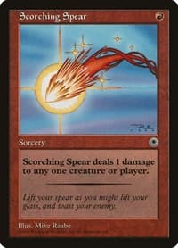 Scorching Spear - Portal - Magic: The Gathering card