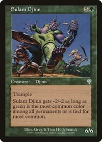 Sulam Djinn - Invasion - Magic: The Gathering card