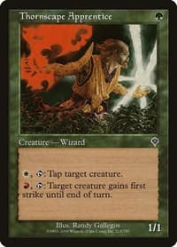 Thornscape Apprentice - Invasion - Magic: The Gathering card