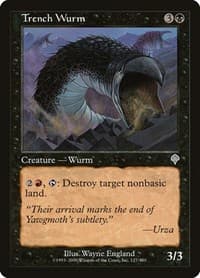Trench Wurm - Invasion - Magic: The Gathering card