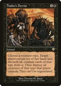 Tsabo's Decree - Invasion - Magic: The Gathering card
