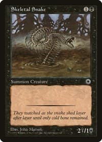 Skeletal Snake - Portal - Magic: The Gathering card