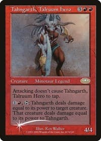 Tahngarth, Talruum Hero (Alt. Art Foil) - Planeshift - Magic: The Gathering card