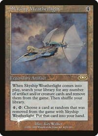 Skyship Weatherlight (Alt. Art Foil) - Planeshift - Magic: The Gathering card