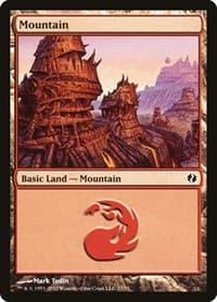 Mountain (77) - Duel Decks: Venser vs. Koth - Magic: The Gathering card