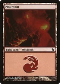 Mountain (33) - Premium Deck Series: Fire and Lightning - Magic: The Gathering card