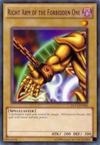 Right Arm of the Forbidden One (Purple) - Duelist League Promo - YuGiOh card