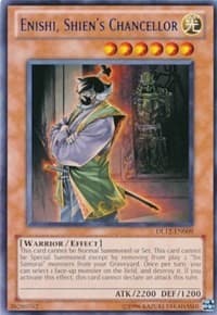 Enishi, Shien's Chancellor (Red) - Duelist League Promo - YuGiOh card