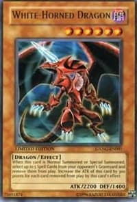 White-Horned Dragon - GX Next Generation Blister Pack Promo - YuGiOh card