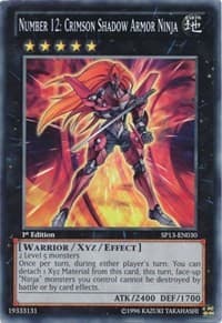 Number 12: Crimson Shadow Armor Ninja - Star Pack 2013 - YuGiOh card