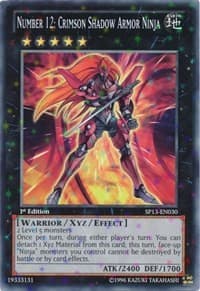 Number 12: Crimson Shadow Armor Ninja (Starfoil) - Star Pack 2013 - YuGiOh card