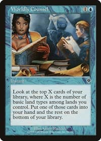 Worldly Counsel - Invasion - Magic: The Gathering card