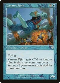 Zanam Djinn - Invasion - Magic: The Gathering card