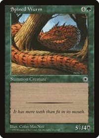 Spined Wurm - Portal - Magic: The Gathering card