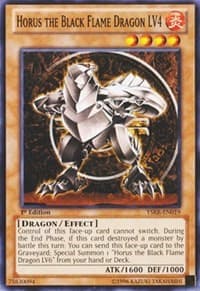Horus the Black Flame Dragon LV4 - Starter Deck: Kaiba Reloaded - YuGiOh card