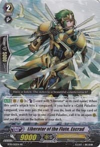 Liberator of the Flute, Escrad - BT10: Triumphant Return of the King of Knights - Cardfight Vanguard card