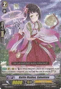 Battle Maiden, Sahohime - BT10: Triumphant Return of the King of Knights - Cardfight Vanguard card