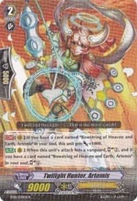 Twilight Hunter, Artemis - BT10: Triumphant Return of the King of Knights - Cardfight Vanguard card