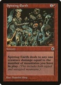 Spitting Earth - Portal - Magic: The Gathering card