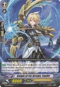 Knight of Far Arrows, Saphir - BT10: Triumphant Return of the King of Knights - Cardfight Vanguard card