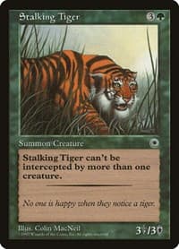 Stalking Tiger - Portal - Magic: The Gathering card