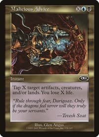 Malicious Advice - Planeshift - Magic: The Gathering card