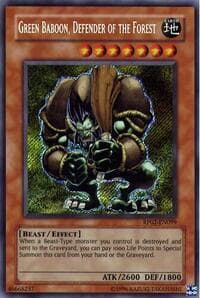 Green Baboon, Defender of the Forest - Retro Pack 2 - YuGiOh card