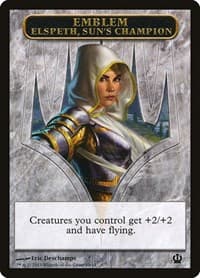Emblem - Elspeth, Sun's Champion - Theros - Magic: The Gathering card