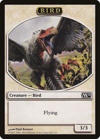 Bird Token - Magic 2012 (M12) - Magic: The Gathering card