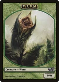 Wurm Token - Magic 2012 (M12) - Magic: The Gathering card