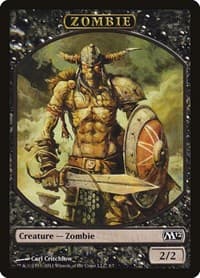 Zombie Token - Magic 2012 (M12) - Magic: The Gathering card