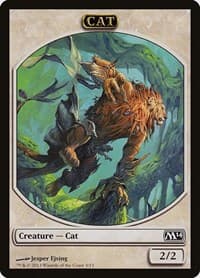 Cat Token - Magic 2014 (M14) - Magic: The Gathering card