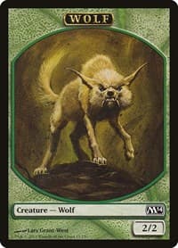 Wolf Token - Magic 2014 (M14) - Magic: The Gathering card