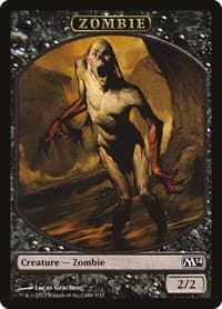 Zombie Token - Magic 2014 (M14) - Magic: The Gathering card