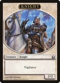Knight Token - Return to Ravnica - Magic: The Gathering card
