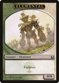 Elemental Token (Green/White) - Return to Ravnica - Magic: The Gathering card