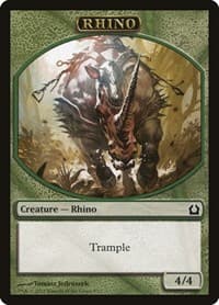 Rhino Token - Return to Ravnica - Magic: The Gathering card