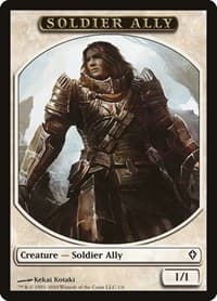 Soldier Ally Token - Worldwake - Magic: The Gathering card