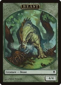 Beast Token - Zendikar - Magic: The Gathering card