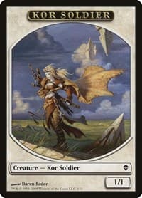 Kor Soldier Token - Zendikar - Magic: The Gathering card