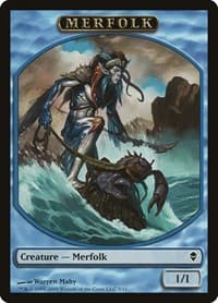 Merfolk Token - Zendikar - Magic: The Gathering card